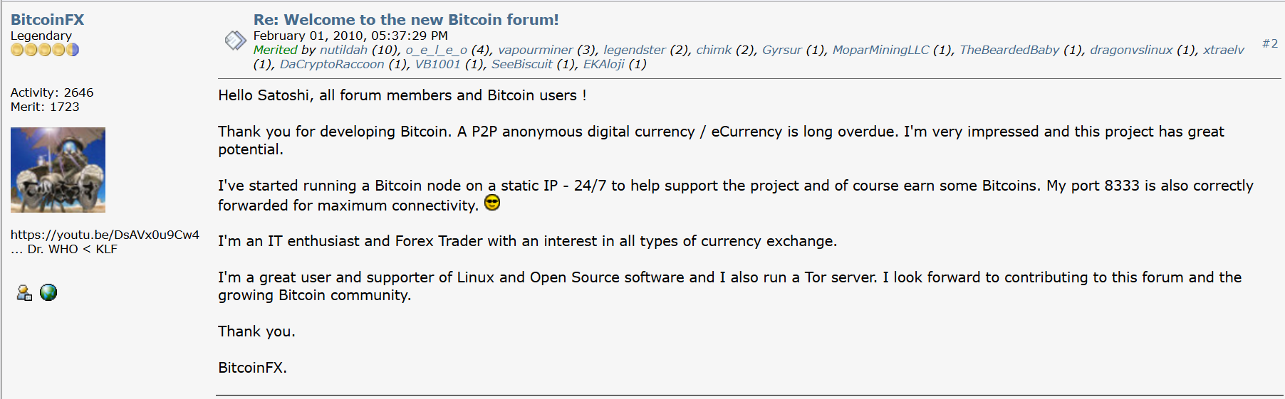 Bitcointalk Proof Screenshot